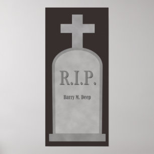 Poster d'Halloween Barry M. Deep Tombstone