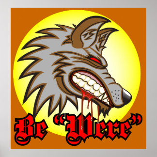 Poster d'Halloween Be "Were"