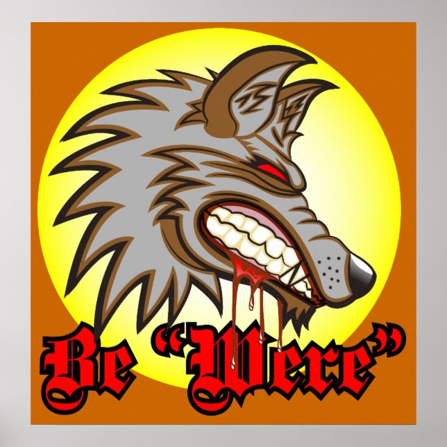 Poster d'Halloween Be "Were" (Devant)