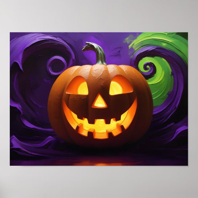 Poster d'Halloween Jack-o-Lantern (Devant)