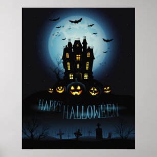 Poster d'Halloween sombre