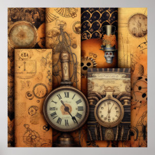 Poster d'Halloween Steampunk
