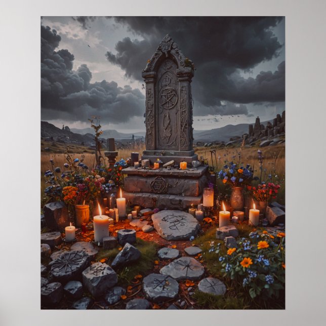 Poster d'Halloween Tombstone (Devant)