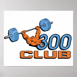 Poster d'haltérophilie du Club 300