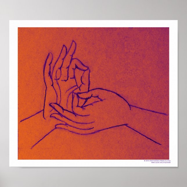 Poster Dharmachakra Mudra (Devant)