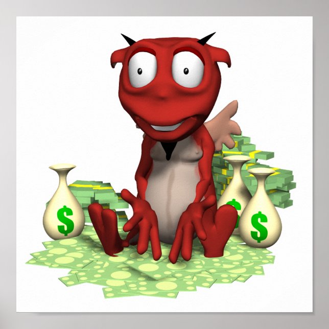 Poster diable avide (Devant)