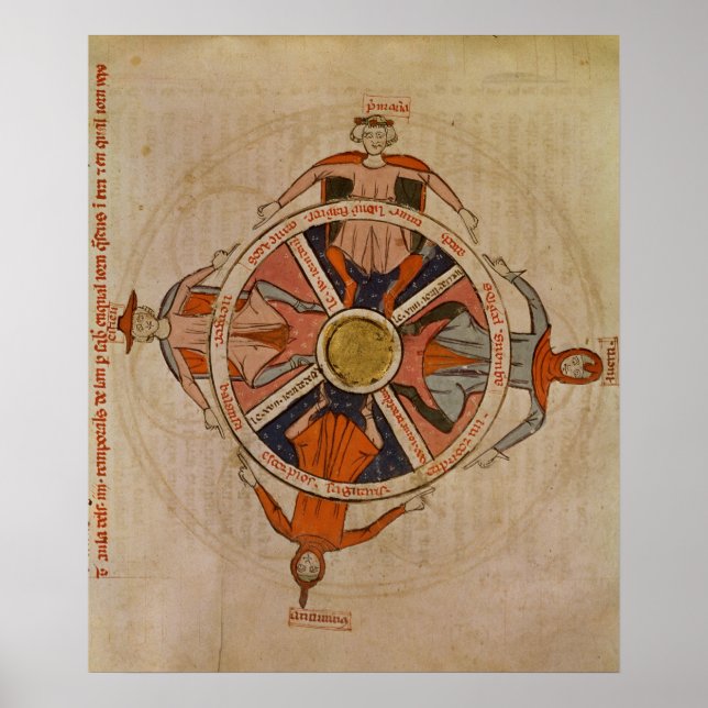 Poster Diagramme des saisons des "Poèmes en provençal" (Devant)