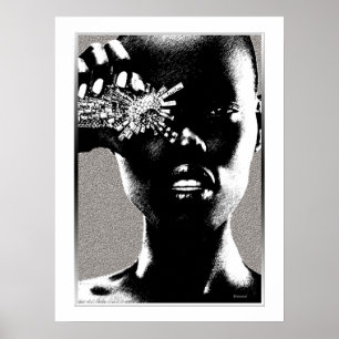 Poster Diamant de mode africain