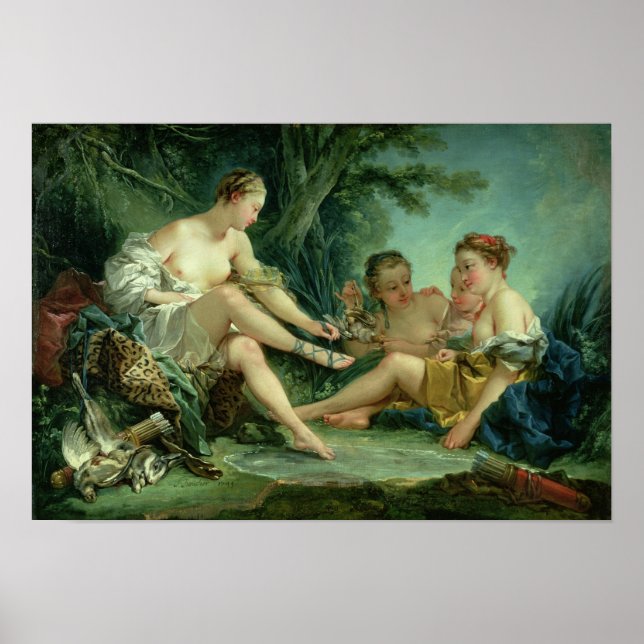 Poster Diana après la chasse, 1745 (Devant)