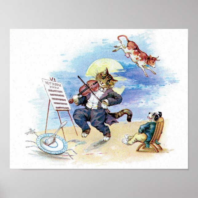 Poster Diddle Diddle Nursery Rhyme (Devant)