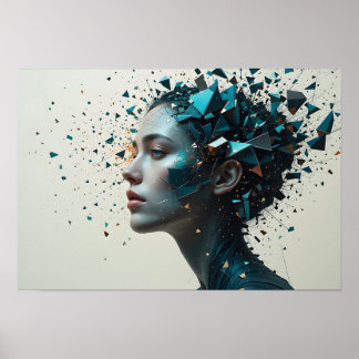 Poster d'identité fragmenté Art Abstrait