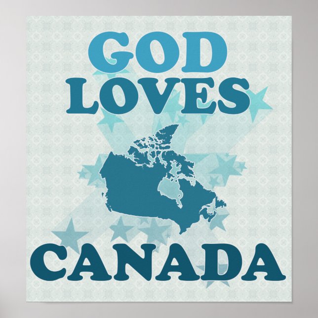 Poster Dieu aime Canada (Devant)