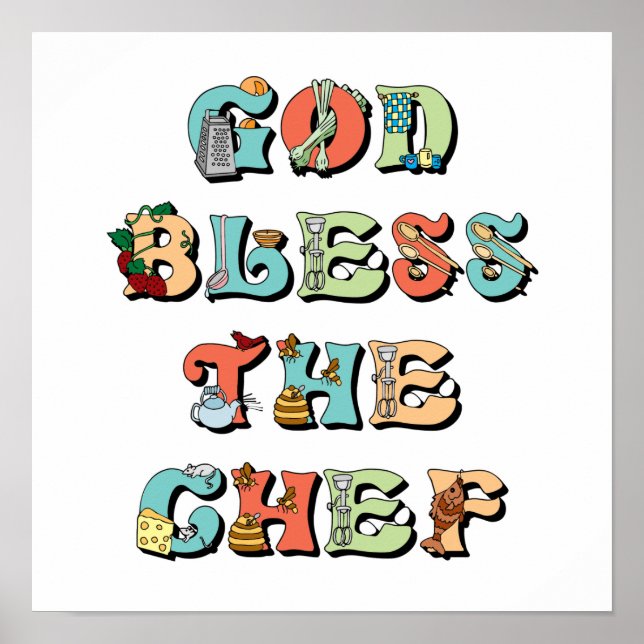 Poster Dieu bénisse le chef (Devant)