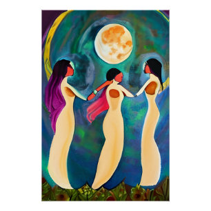 Poster Dieu bénisse tout sous la lune