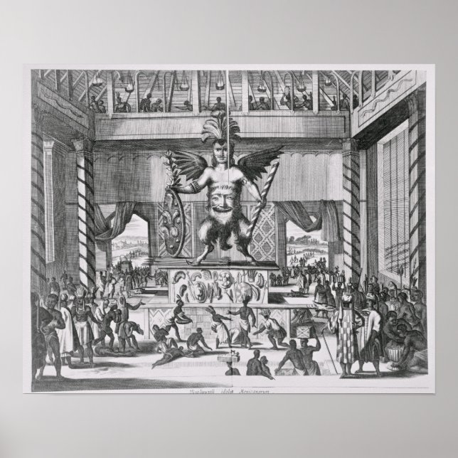 Poster Dieu mexicain Huitzilopochtli (Devant)