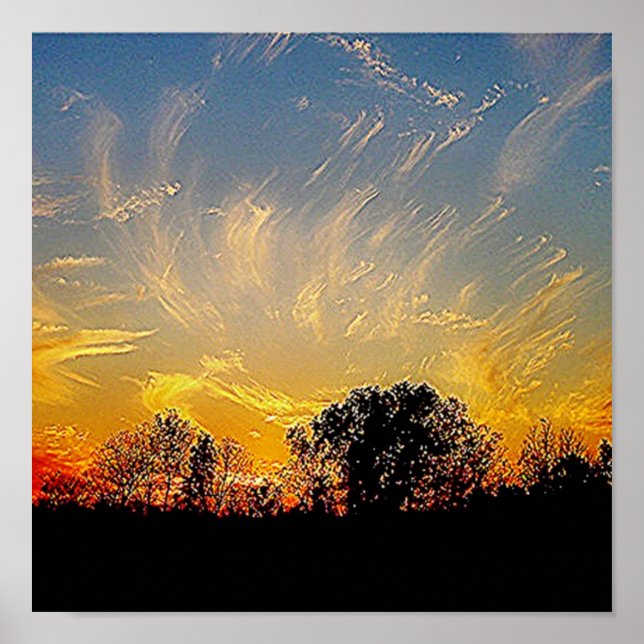 Poster dieu peint le ciel (Devant)