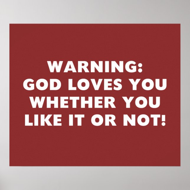 Poster Dieu t'aime que tu l'aimes ou non (Devant)