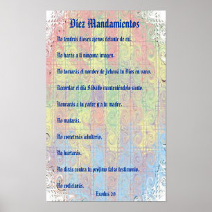 Poster Diez Mandamientos