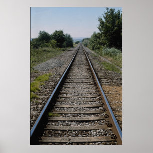 Poster Diffused railway line