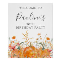 DIGITAL 90e anniversaire Citrouille Fleur sauvage 
