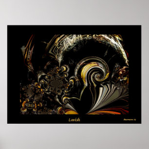Poster Digital Abstrait Art Lavish