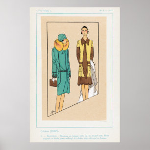 Poster d'illustration de mode vintage