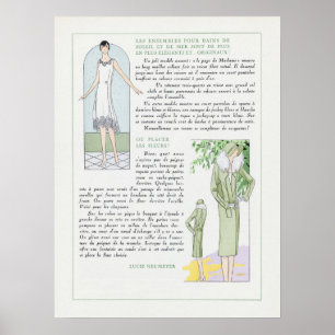 Poster d'illustration de mode vintage