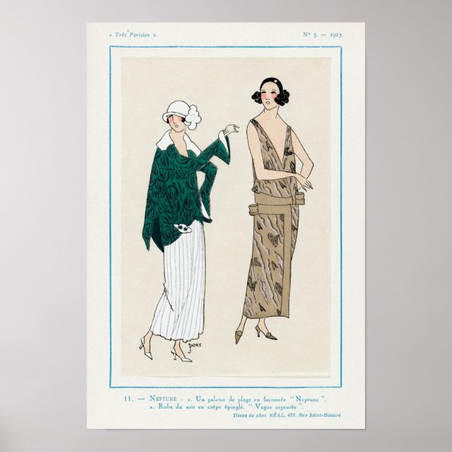 Poster d'illustration de mode vintage (Devant)