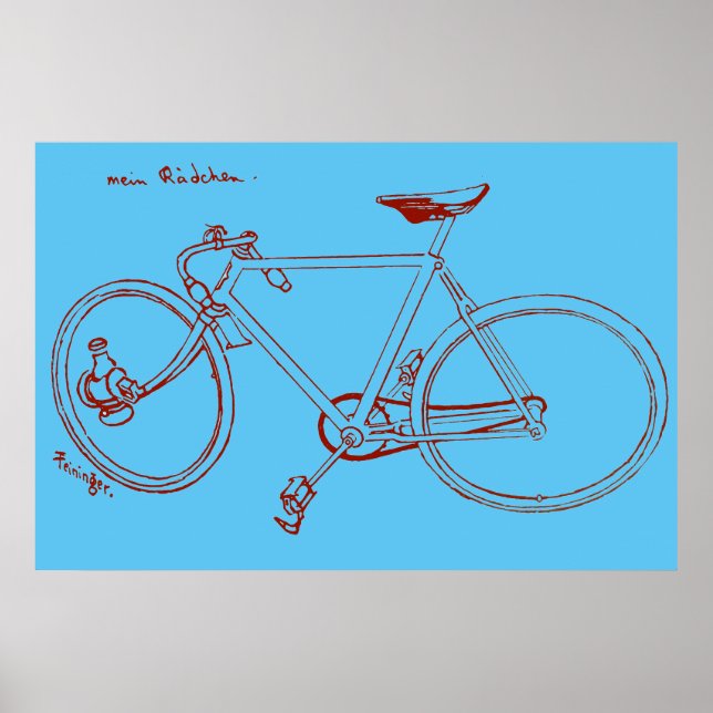 Poster d'illustration et d'art de vélo Vintage 189 (Devant)
