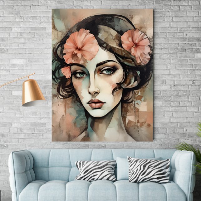 Poster d'illustration féminine Retro Pop Art (Créateur téléchargé)