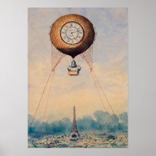 Poster d'illustration France vintage