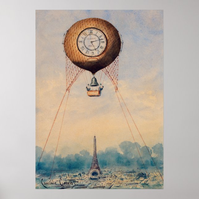 Poster d'illustration France vintage (Devant)