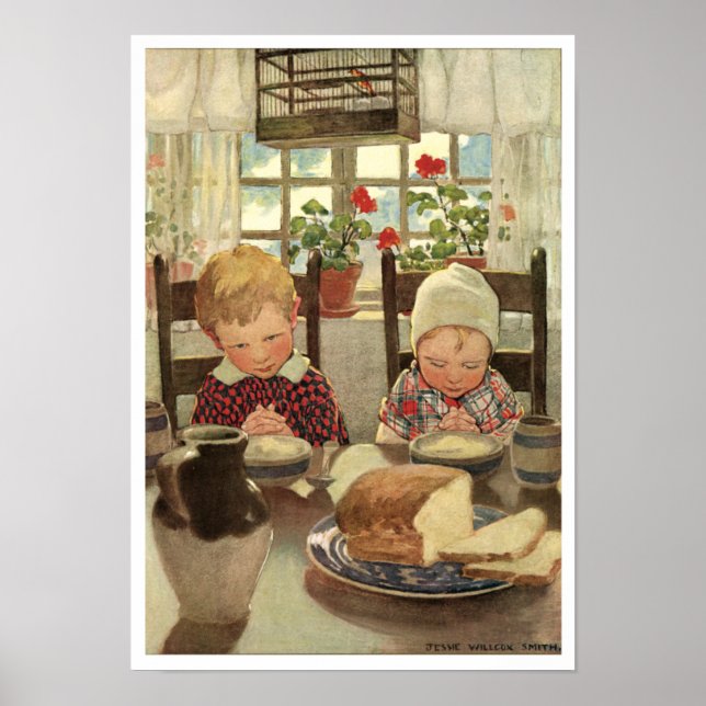 Poster d'illustration pour enfants vintage ou impr (Devant)