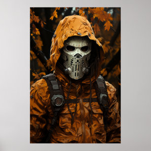 Poster d'illustration vectorielle Pixel Art V3 - V