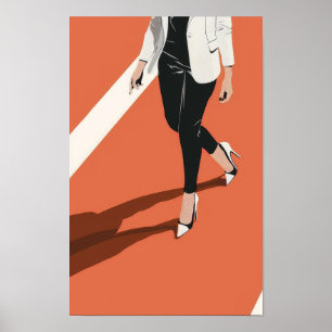 Poster d'illustration vintage florale