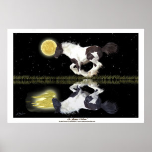 Poster d'Imaginaire d'art Gypsy Vanner Cantering