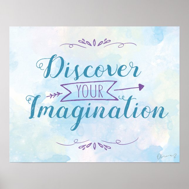 Poster d'Imagination (Bleu) (Devant)