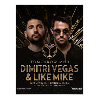 Poster Dimitri Vegas & Like Mike - Ushuaïa