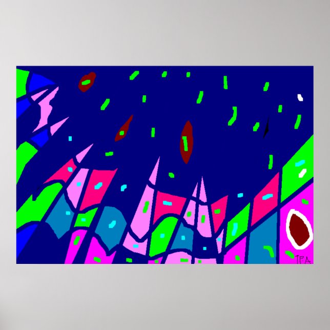 Poster d'impression Blue Art (Devant)