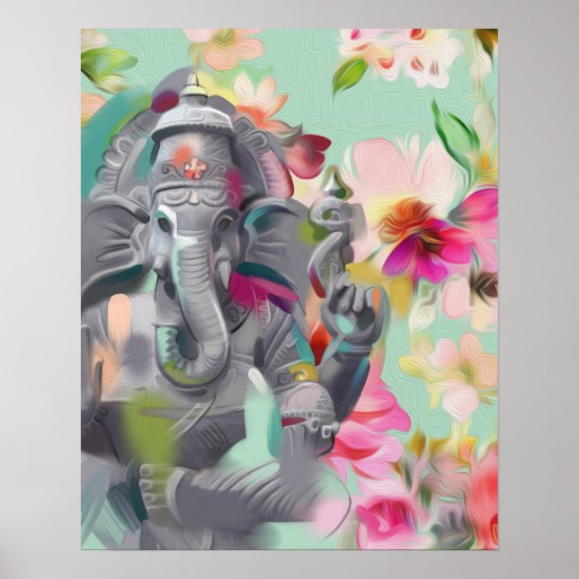 Poster d'impression Bouddha Ganesha Art (Devant)