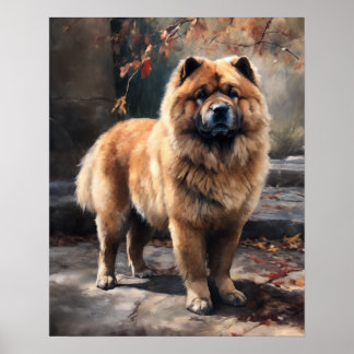 Poster d'impression Chow Chow Dog Art
