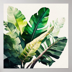 Poster d'impression d'art Feuille Banana