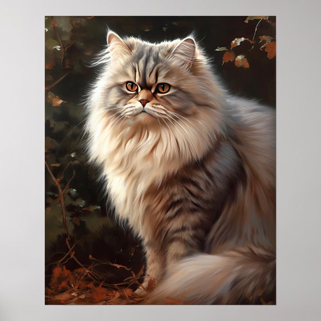 Poster d'impression de chats en persan (Devant)