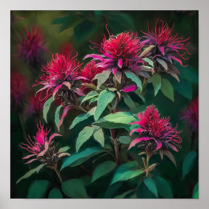 Poster d'impression de l'art de la fleur d'abeille