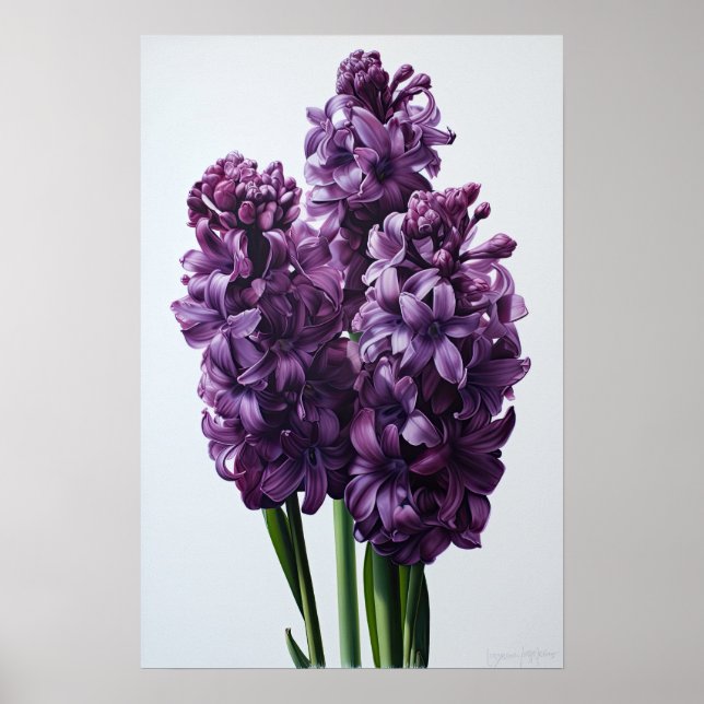 Poster d'impression de l'art de la floraison viole (Devant)