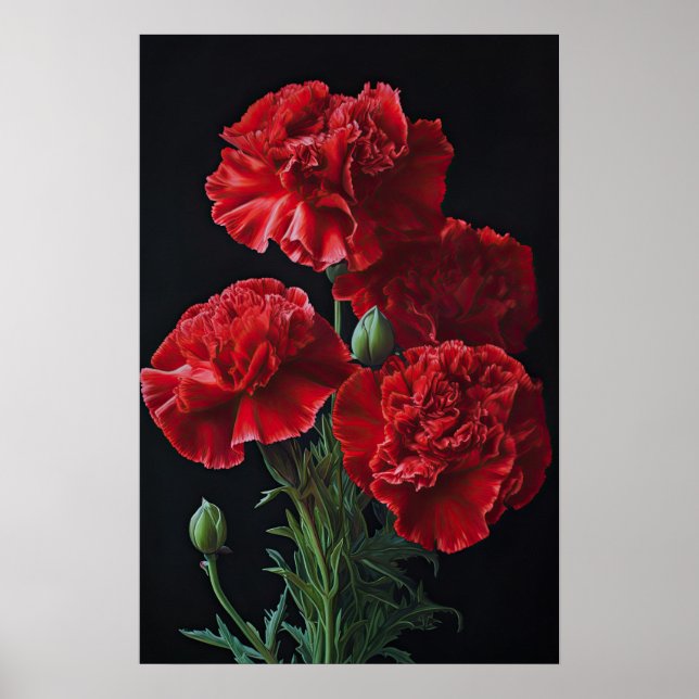 Poster d'impression de l'art des fleurs des oeille (Devant)