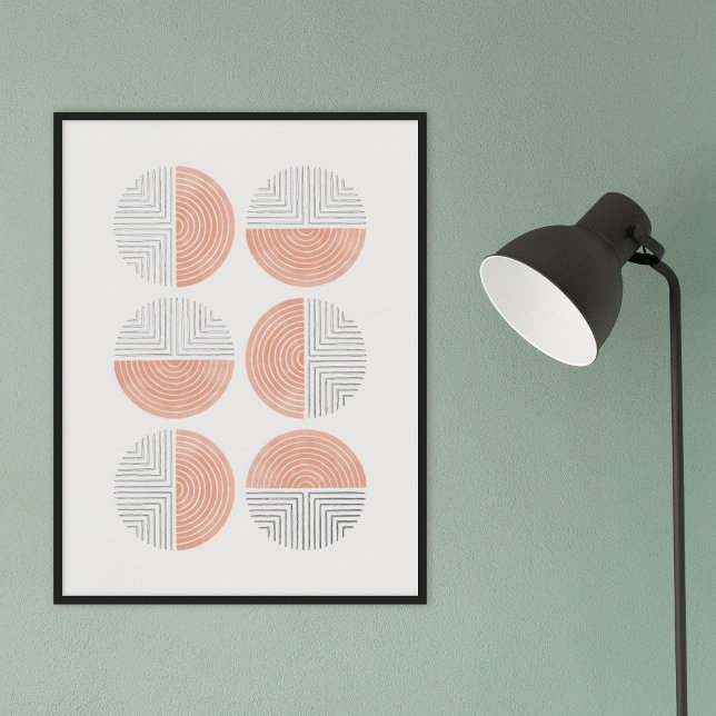 Poster d'impression de l'art géométrique du cercle (Créateur téléchargé)