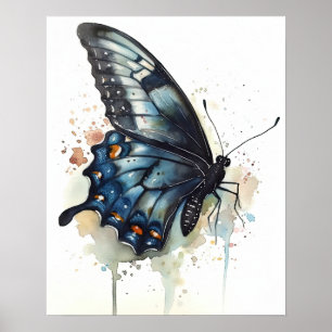 Poster d'impression de l'art papillon Swallowtail