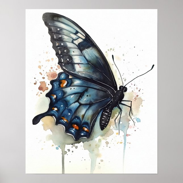 Poster d'impression de l'art papillon Swallowtail (Devant)
