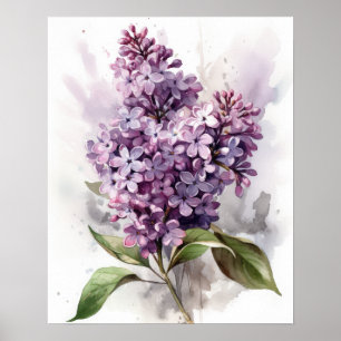 Poster d'impression de l'art violet Lilac